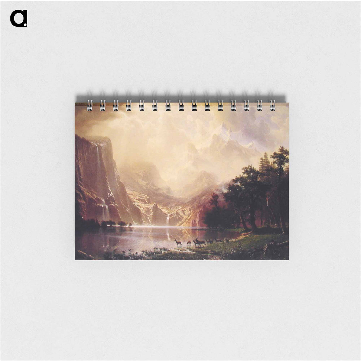 アートメモ帳-Among the Sierra Nevada Mountains, California - アルバート ビアスタット Memo.