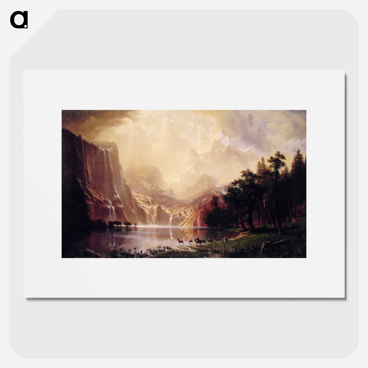 アートポスター-Among the Sierra Nevada Mountains, California - アルバート ビアスタット Poster.