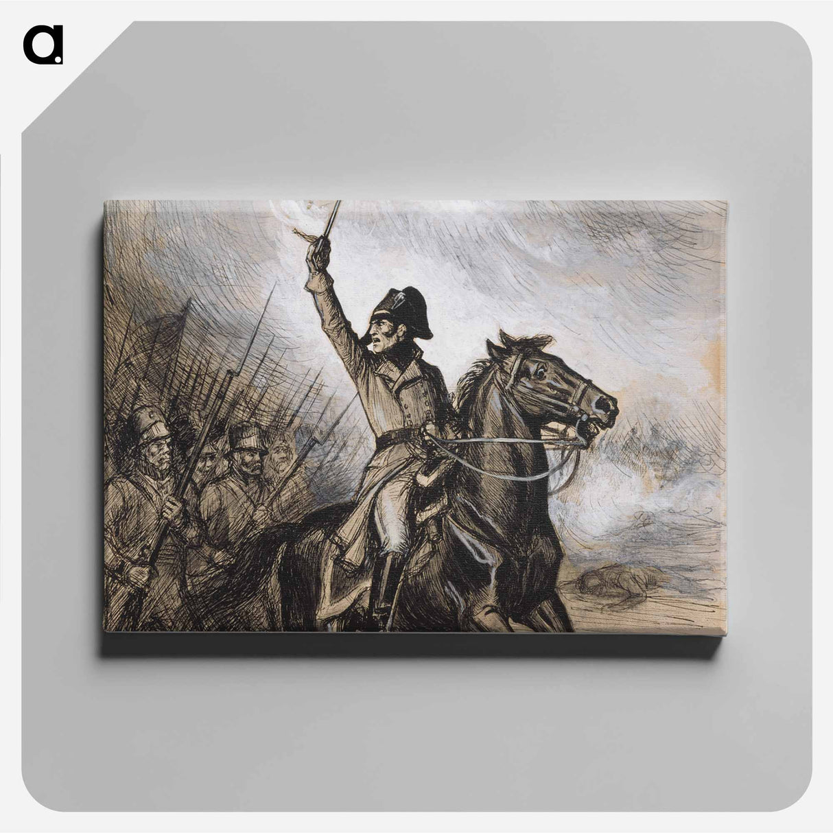 Döbeln juuttaalla-runon alkuvinjetti - アルバート エーデルフェルト Canvas.