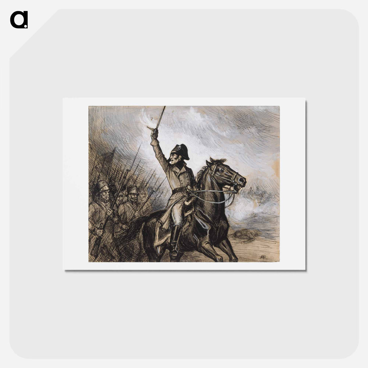 Döbeln juuttaalla-runon alkuvinjetti - アルバート エーデルフェルト Postcard.