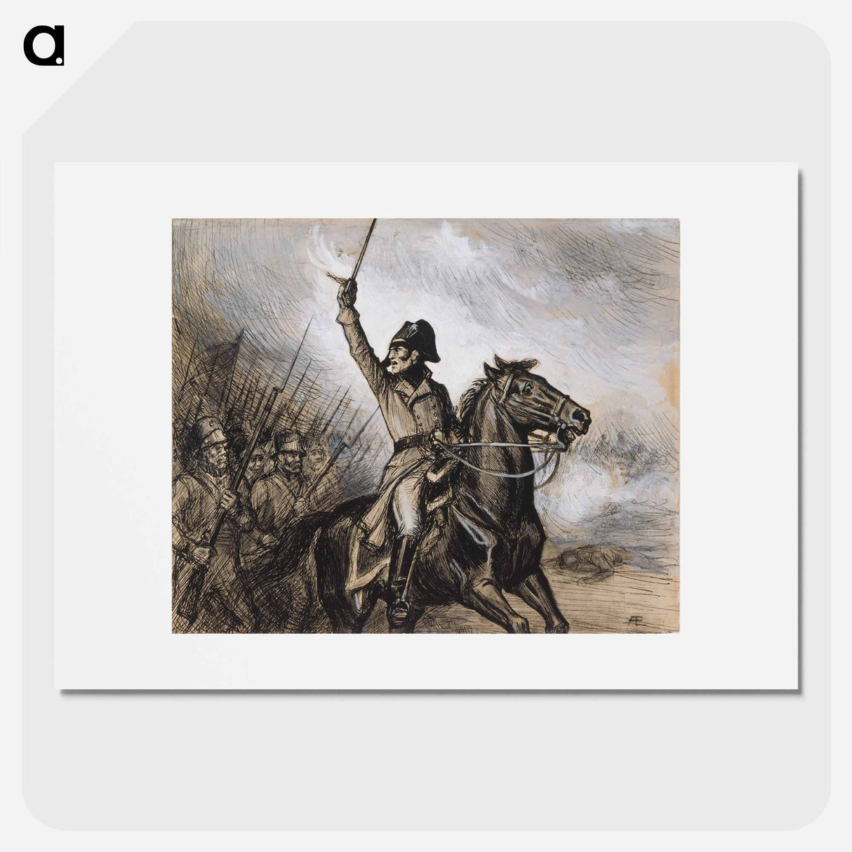 Döbeln juuttaalla-runon alkuvinjetti - アルバート エーデルフェルト Poster.