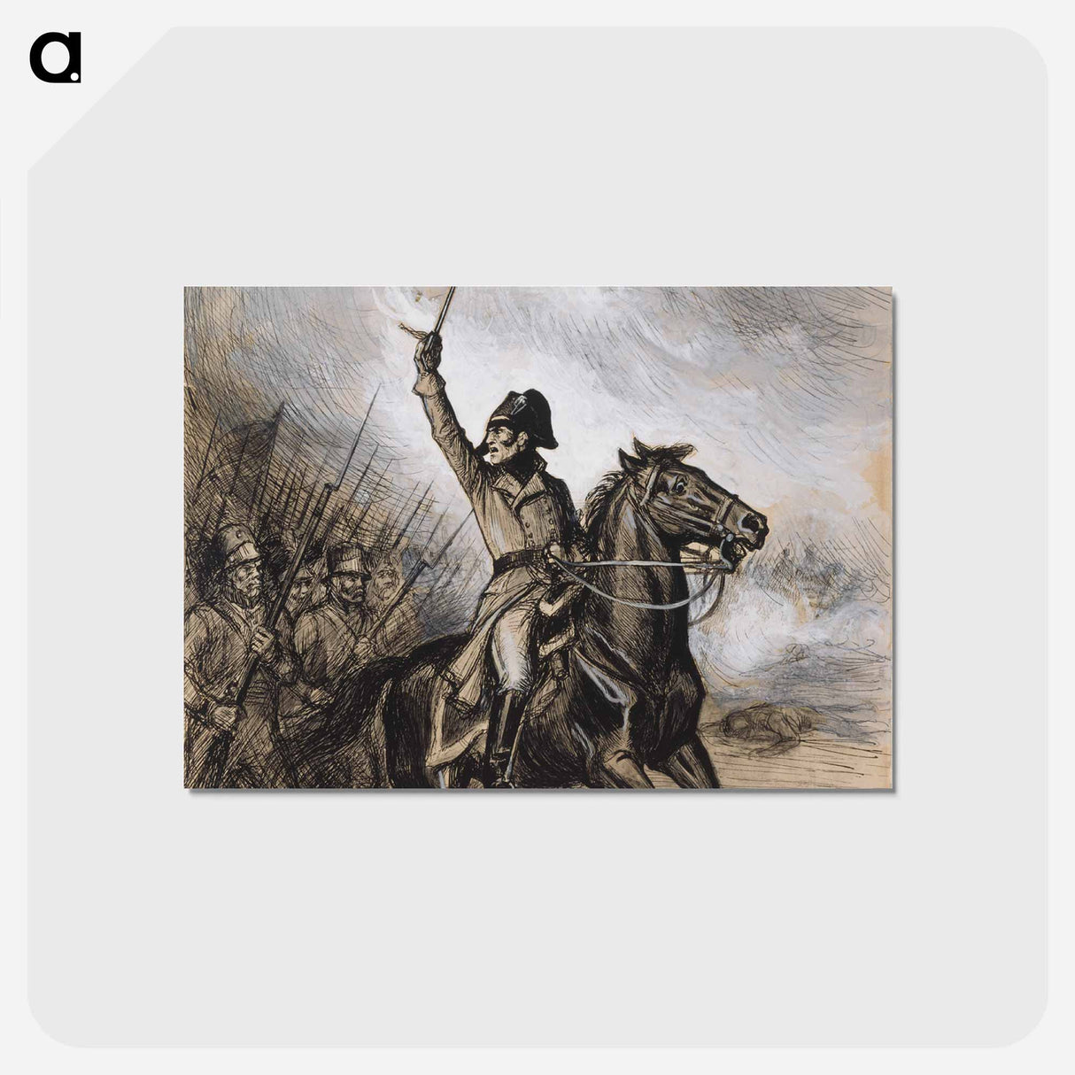 Döbeln juuttaalla-runon alkuvinjetti - アルバート エーデルフェルト Postcard.