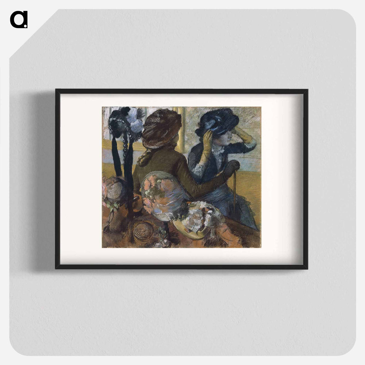 At the Milliner's - Edgar Degas Poster.