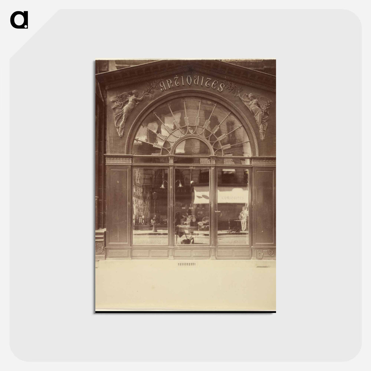 アートポストカード-Vieille Empire, 21 Faubourg St. Honoré
- ウジェーヌ アジェ Postcard.