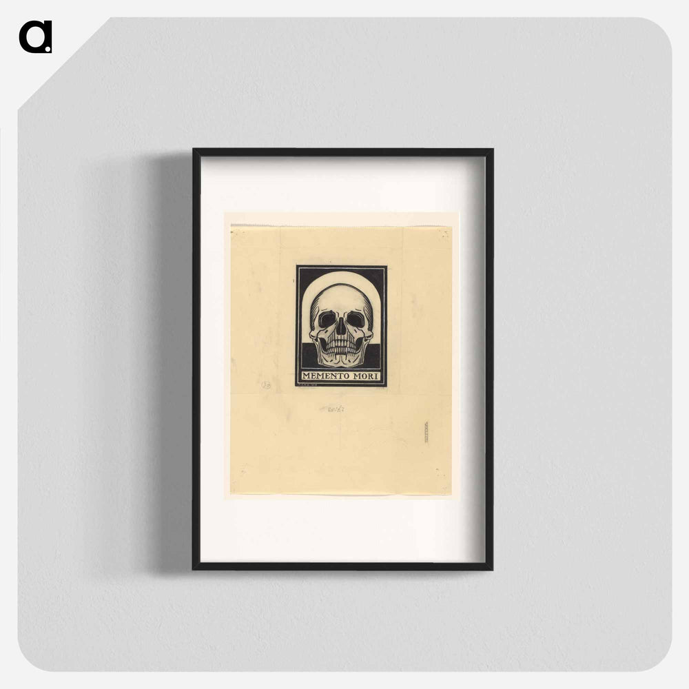 Menselijke schedel - ユリー デ フラーハ Poster.