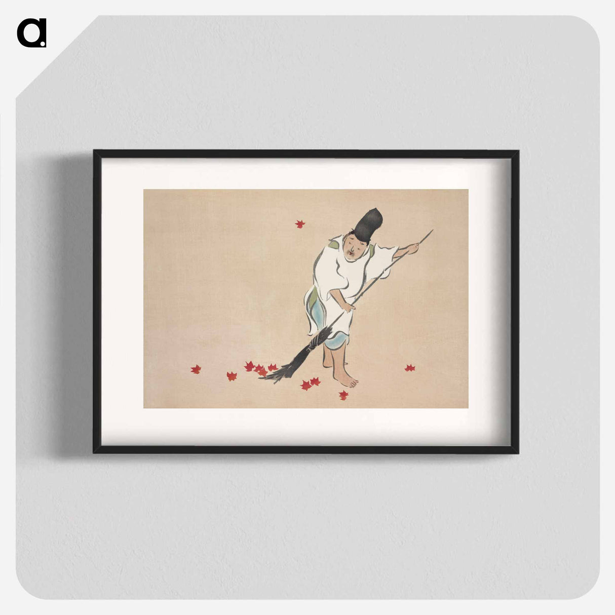 Raking from Momoyogusa–Flowers of a Hundred Generations - 神坂 雪佳 Poster.