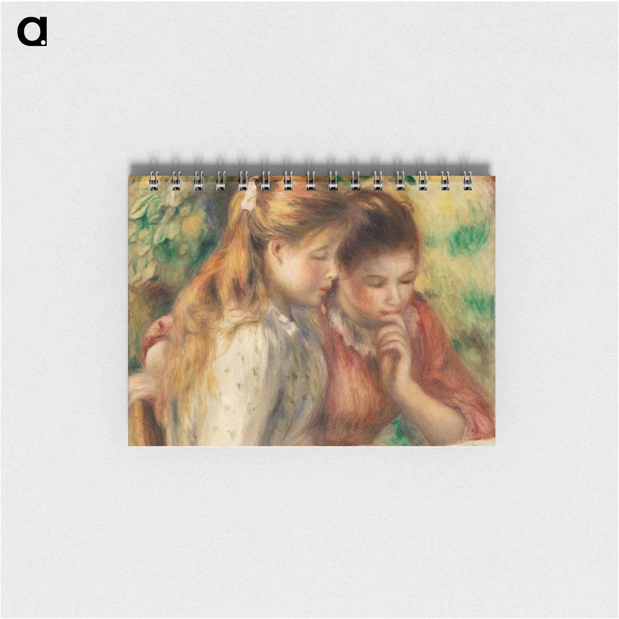 Reading (La Lecture) - ピエール オーギュスト ルノワール Memo.