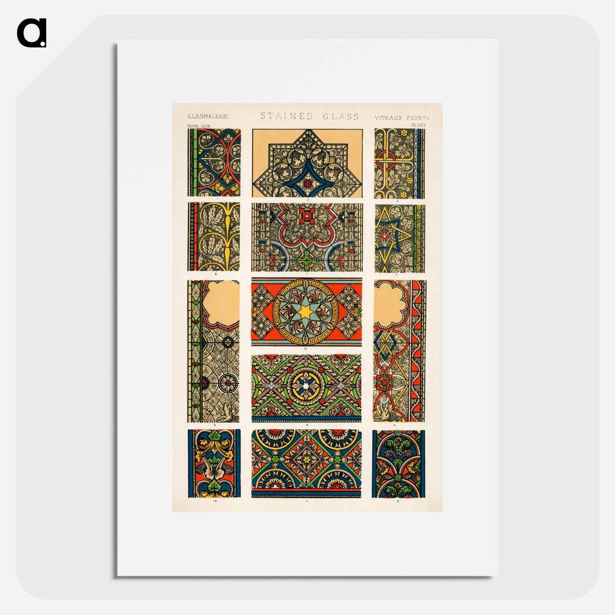 アートポスター-Nineteenth-Century Ornament Pattern
- 装飾の文法 Poster.