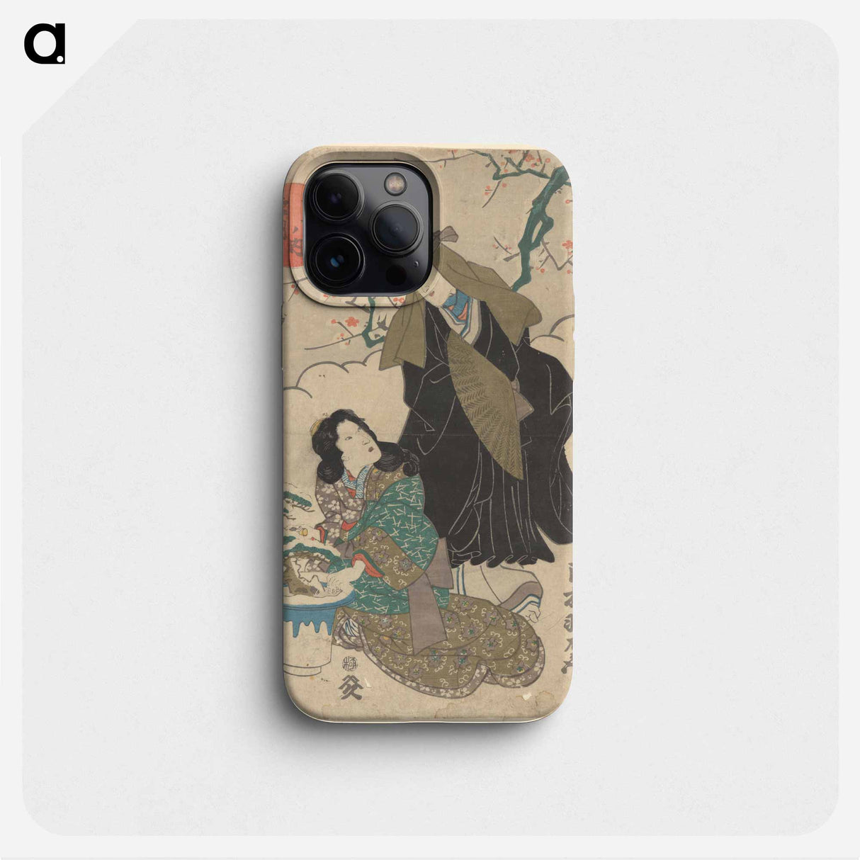 Snow Scene in December - 歌川 国芳 Phone Case.