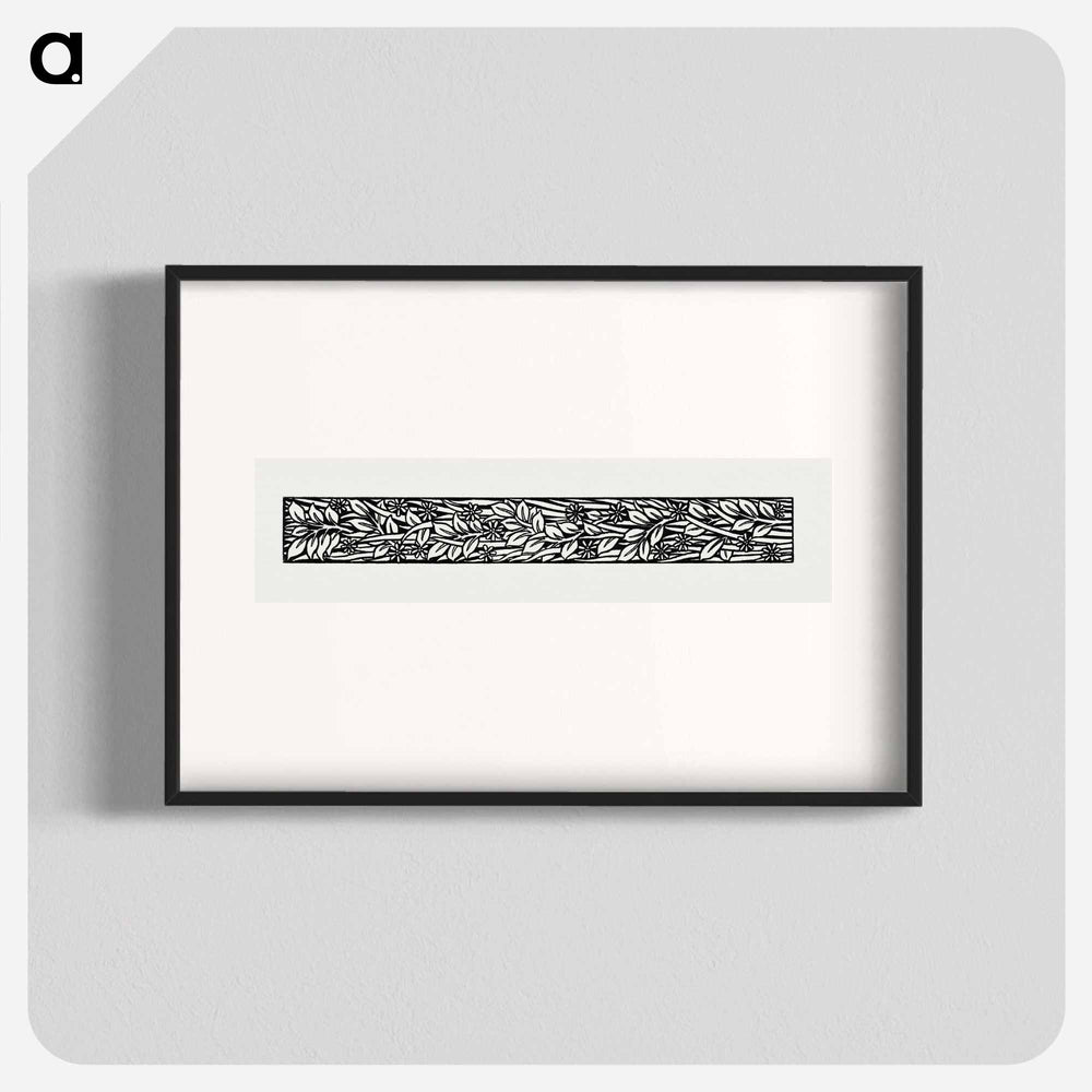 Love is Enough–Narrow Band of Ornament Foliage - William Morris Poster.