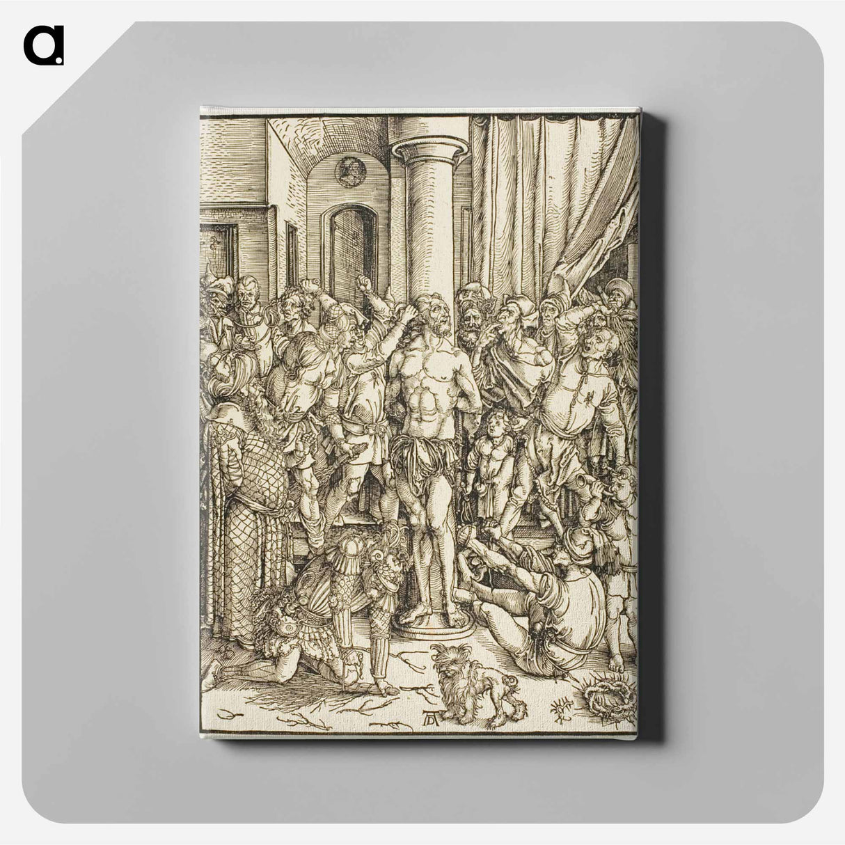 The Flagellation - アルブレヒト デューラー Canvas.