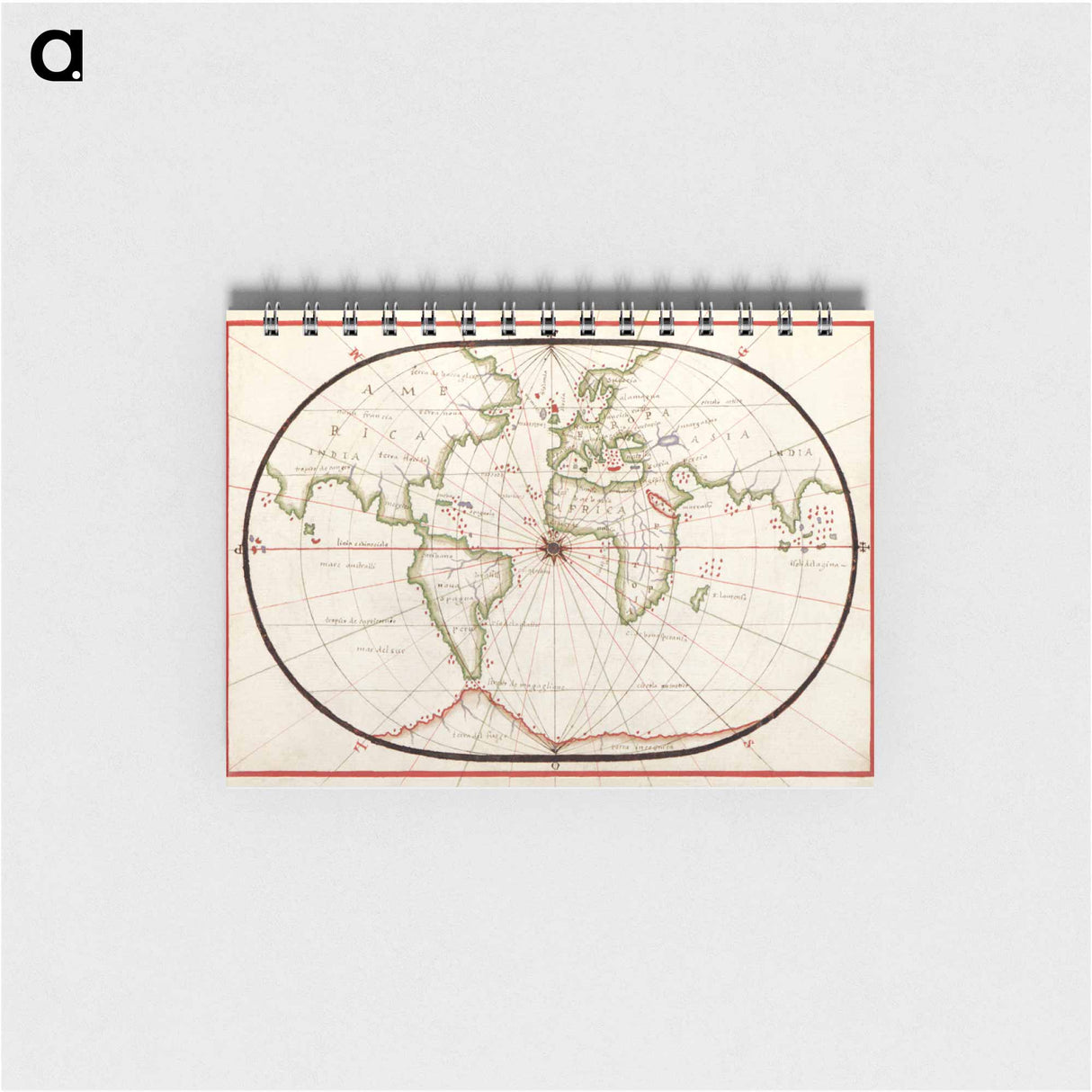 Portolan atlas of the Mediterranean Sea, western Europe, and the northwest coast of Africa - アンティーク地図 Memo.