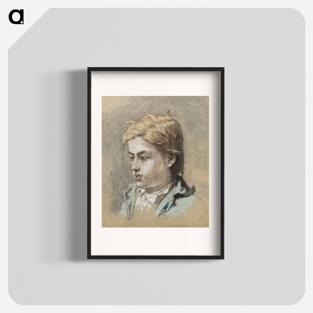 Portrait of a Young Man - エドゥアール マネ Poster.