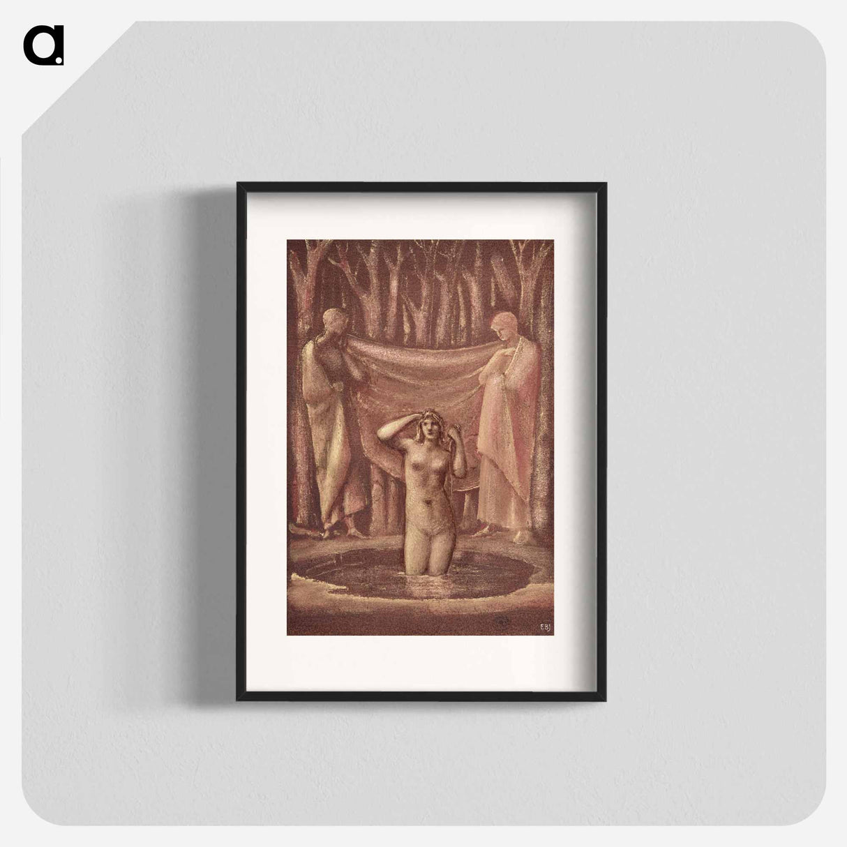 Bath of Venus - エドワード バーン ジョーンズ Poster.