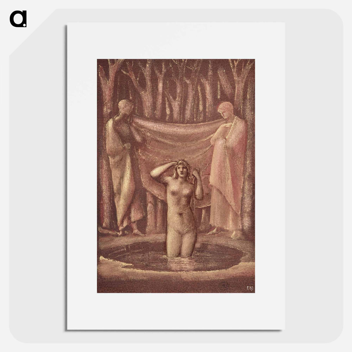 Bath of Venus - エドワード バーン ジョーンズ Poster.