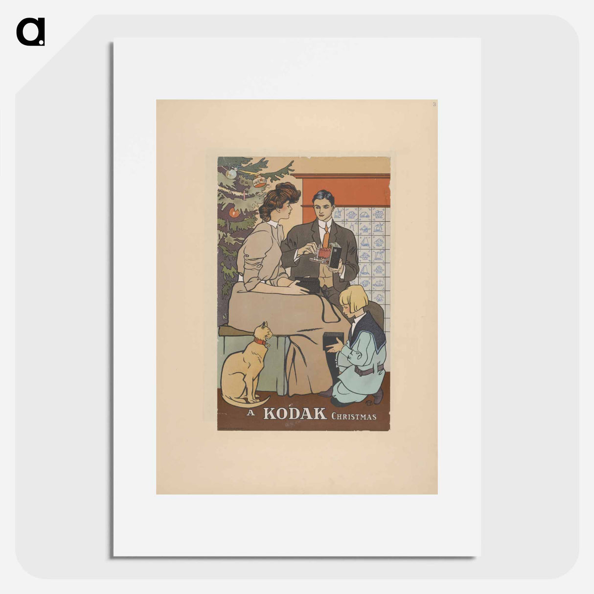 Vintage Christmas Poster - Edward Penfield Poster.