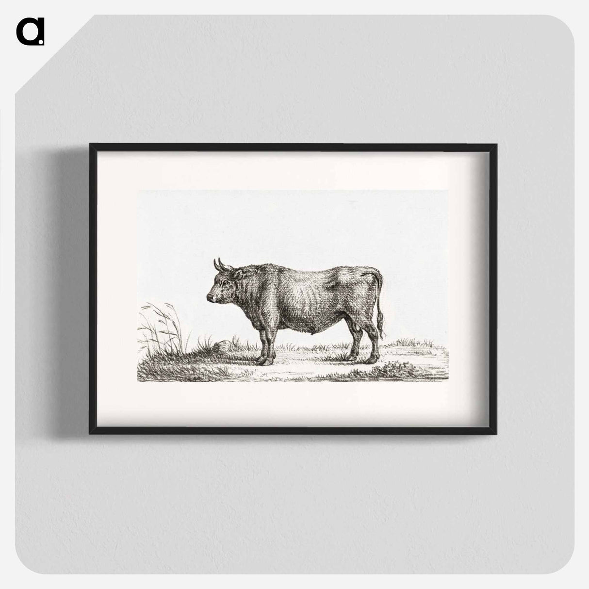 Standing bull - ジャン ベルナール Poster.