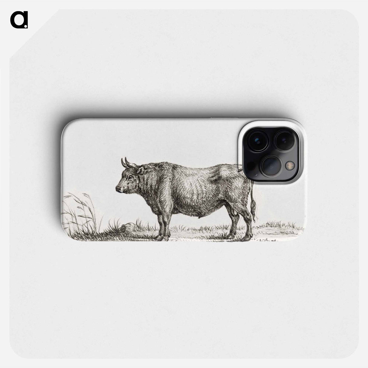 Standing bull - ジャン ベルナール Phone Case.