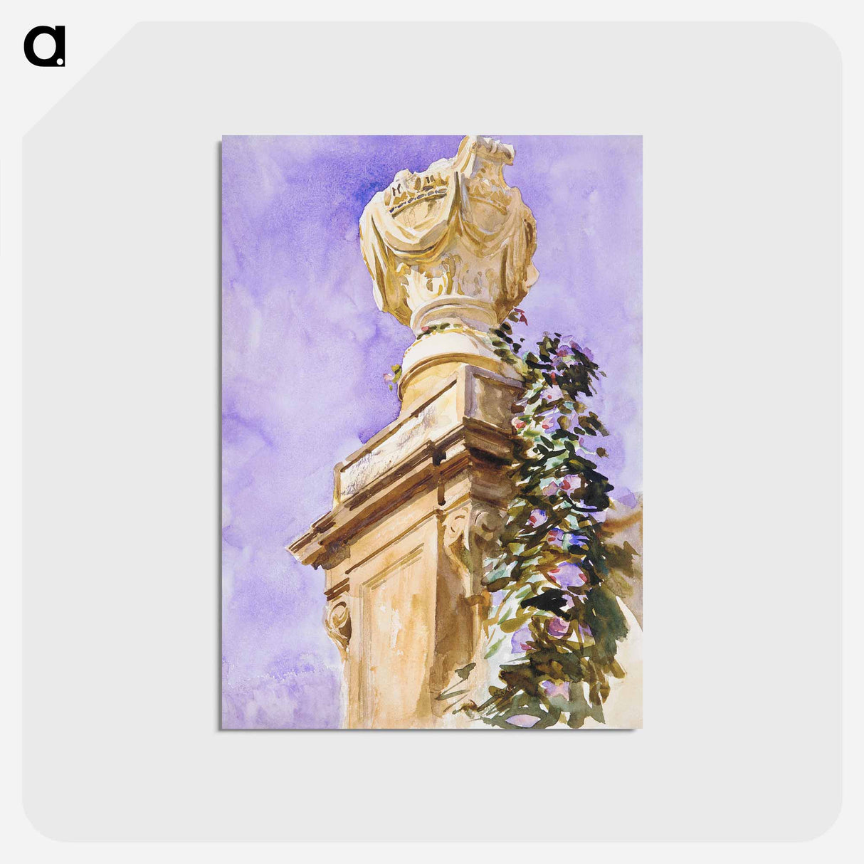 アートポストカード-Garden near Lucca - ジョン シンガー サージェント Postcard.