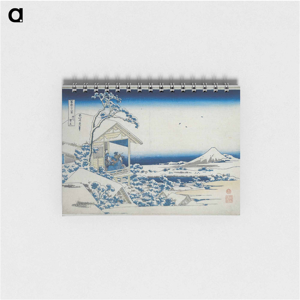 Hokusai's Morning after a Snowfall at Koishikawa - 葛飾 北斎 Memo.