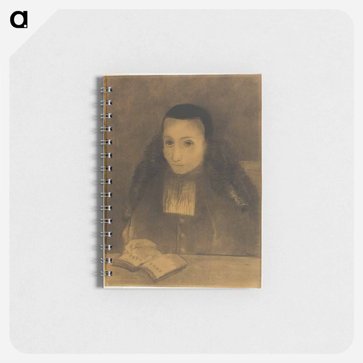 The Little Abbot Reading the Ramayana - オディロン ルドン Memo.