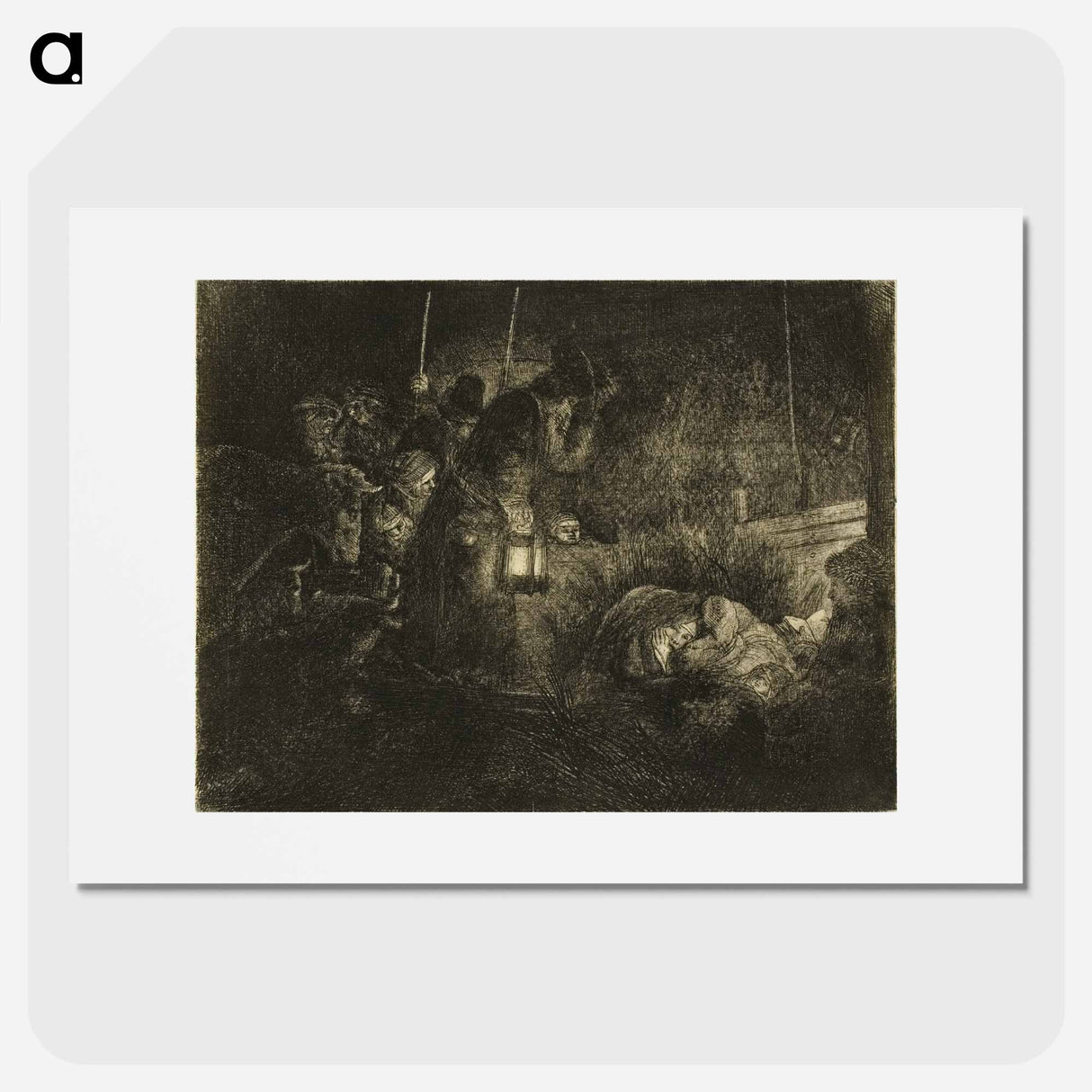 アートポスター-The Adoration of the Shepherds - レンブラント ファン レイン Poster.