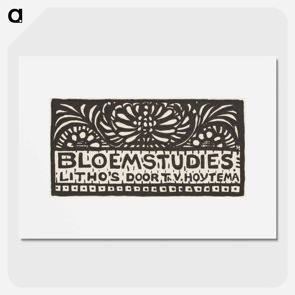 Bloemstudies - Theo van Hoytema Poster.