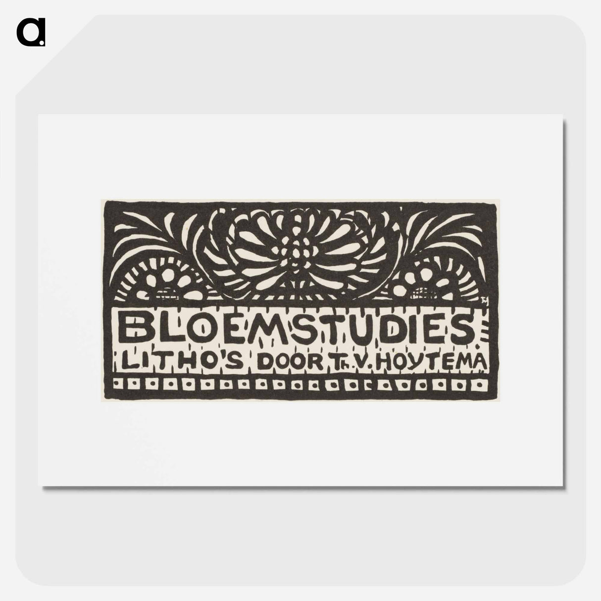 Bloemstudies - Theo van Hoytema Poster.