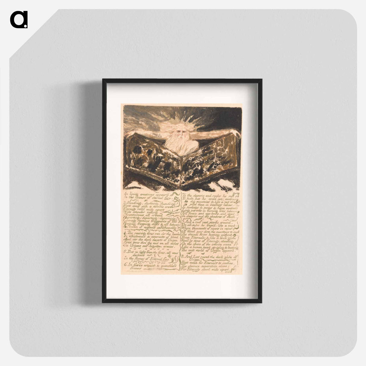 The First Book of Urizen, Plate 6 - William Blake Poster.