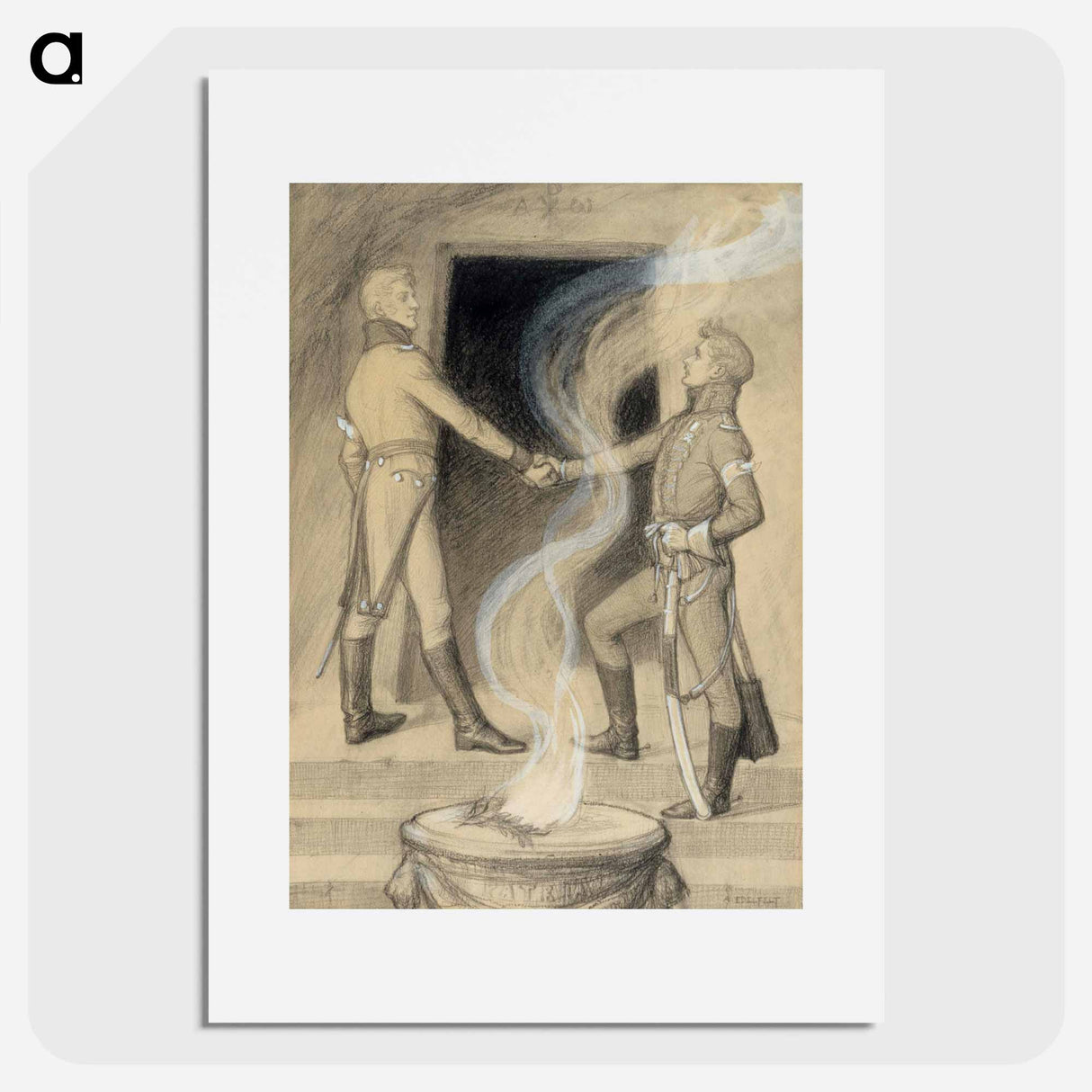 kuink' eestä maansa veljespari moinen sai voittain kuolla kevätvoimassaan - アルバート エーデルフェルト Poster.