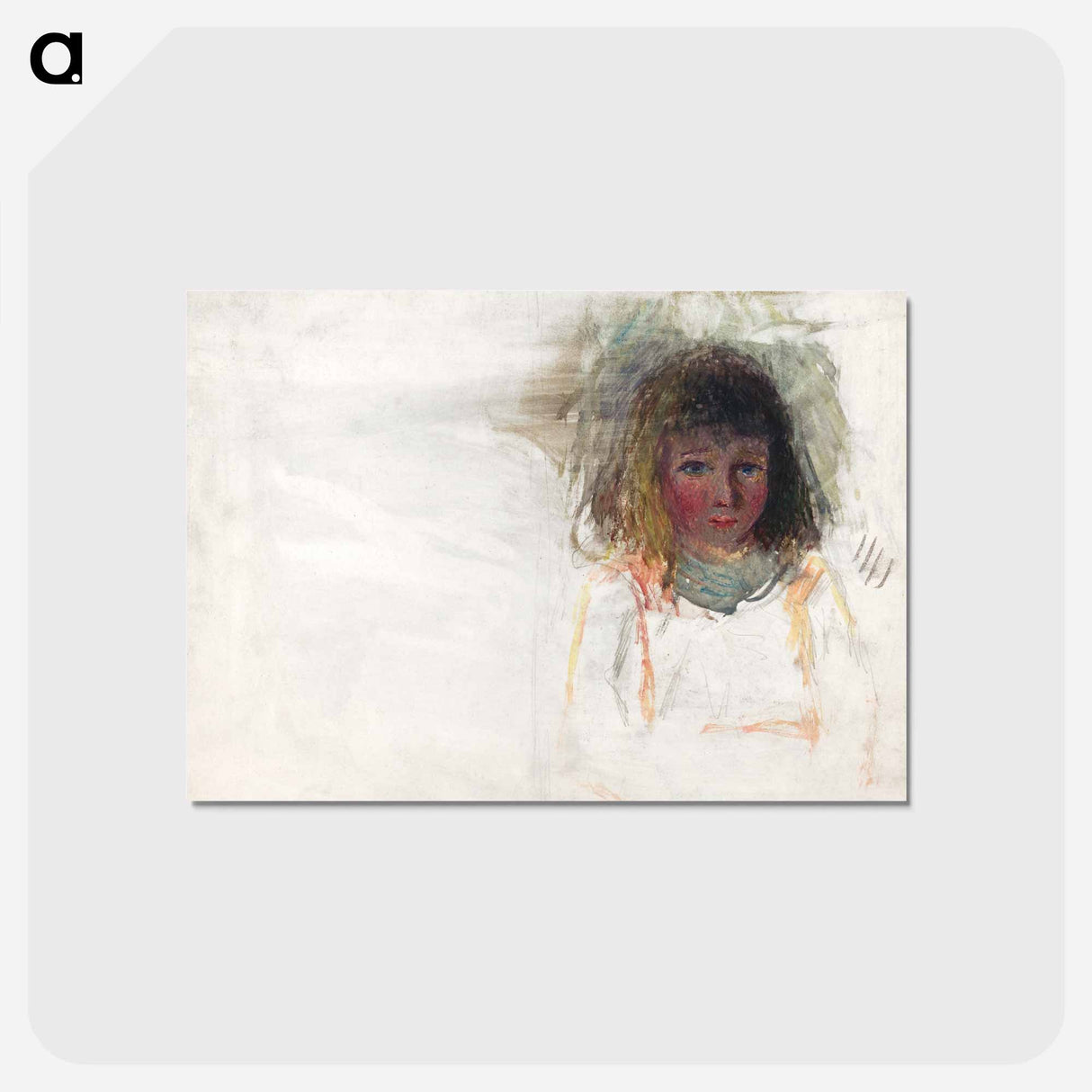 アートポストカード-The Artist's Son Georges - カミーユ ピサロ Postcard.
