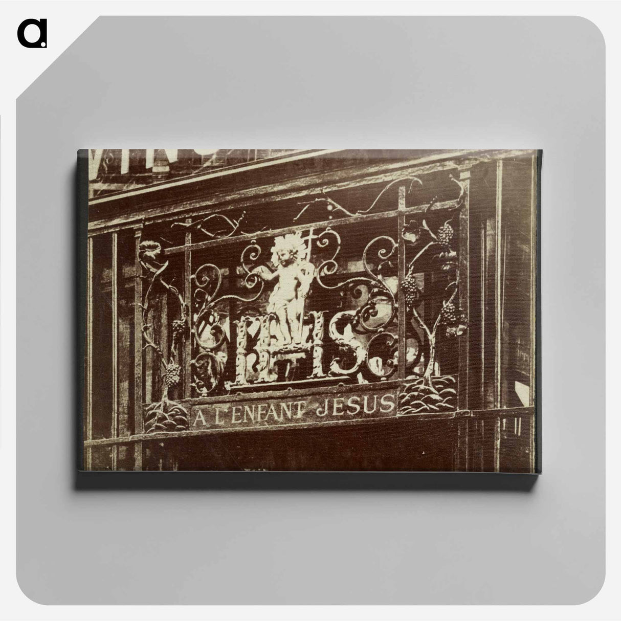 アートパネル-A l'Enfant Jésus, rue de Bourdonnais 33
- ウジェーヌ アジェ Canvas.