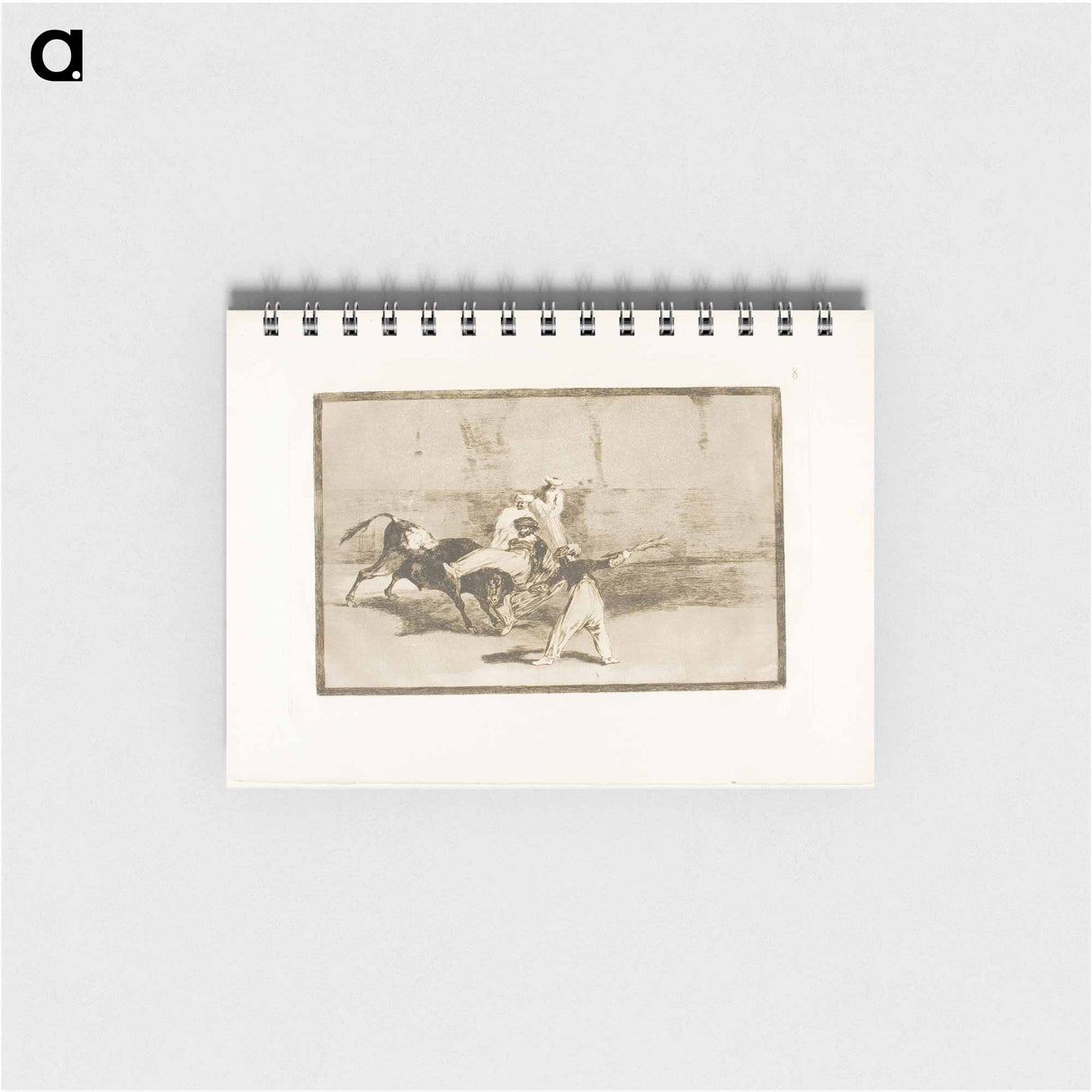 A Moor Caught by the Bull in the Ring - フランシスコ デ ゴヤ Memo.