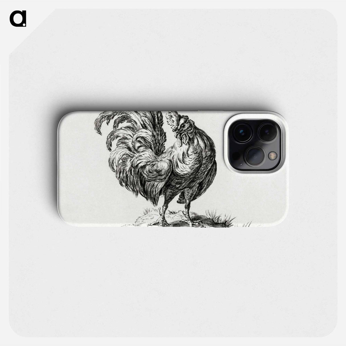Chicken, standing on a hill - ジャン ベルナール Phone Case.