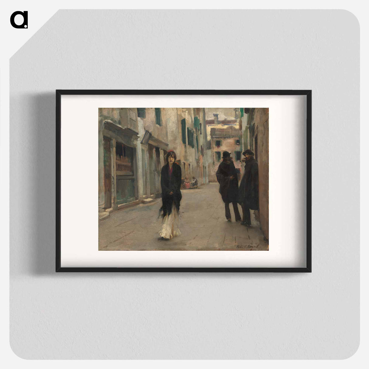 Street in Venice - ジョン シンガー サージェント Poster.