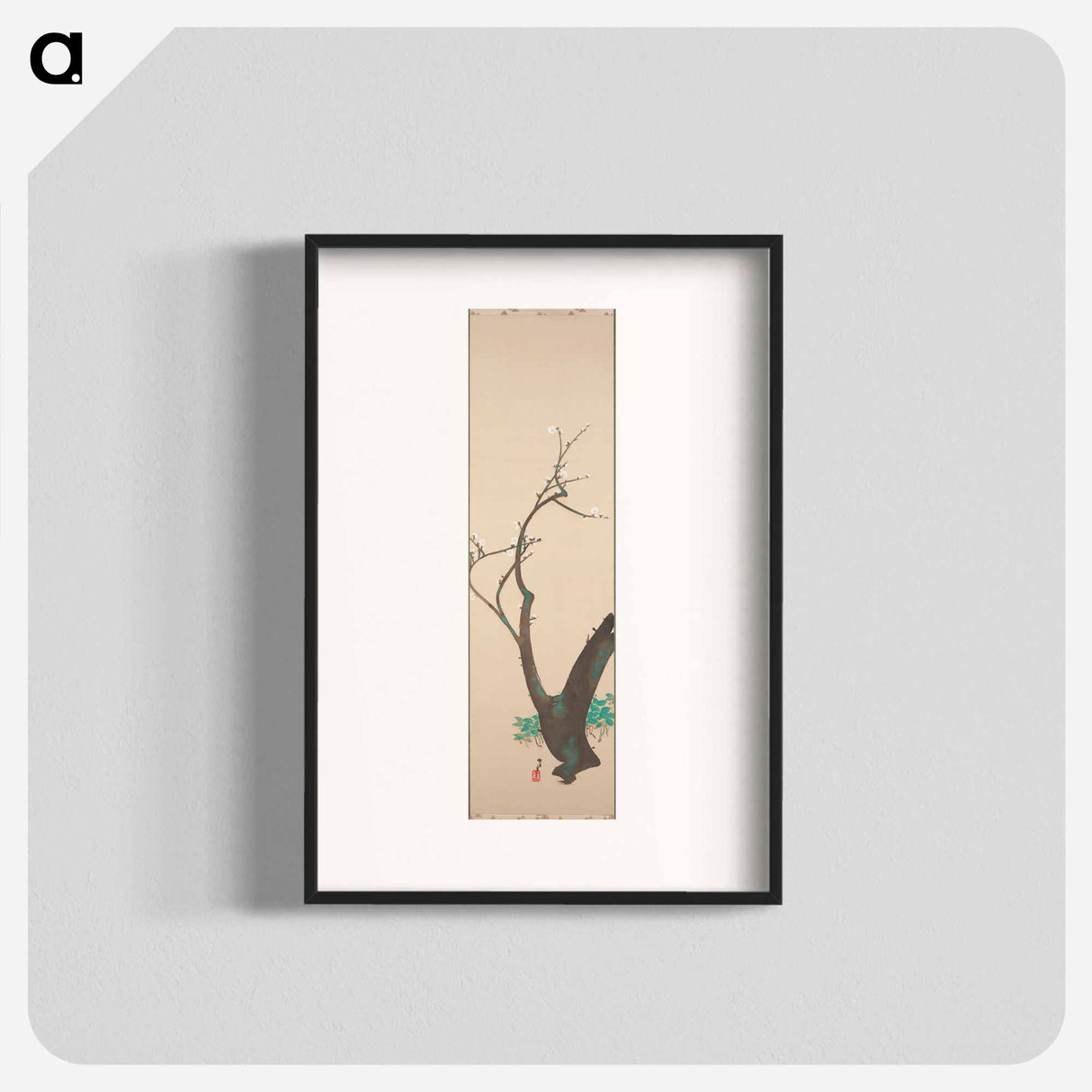 Plum Blossoms - 神坂 雪佳 Poster.