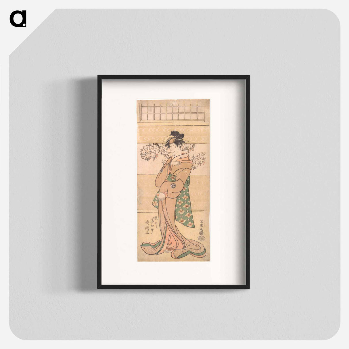 アートポスター-Actor Segawa Tomisaburo II as the Geisha Asaka - 東洲斎 写楽 Poster.