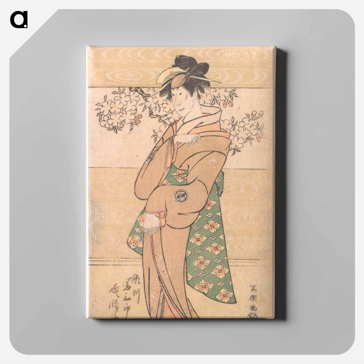 アートパネル-Actor Segawa Tomisaburo II as the Geisha Asaka - 東洲斎 写楽 Canvas.