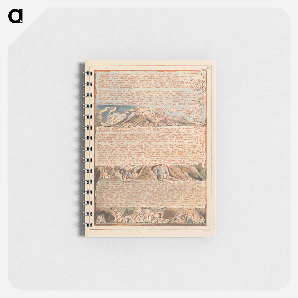 Jerusalem, Plate 23 - ウィリアム ブレイク Memo.