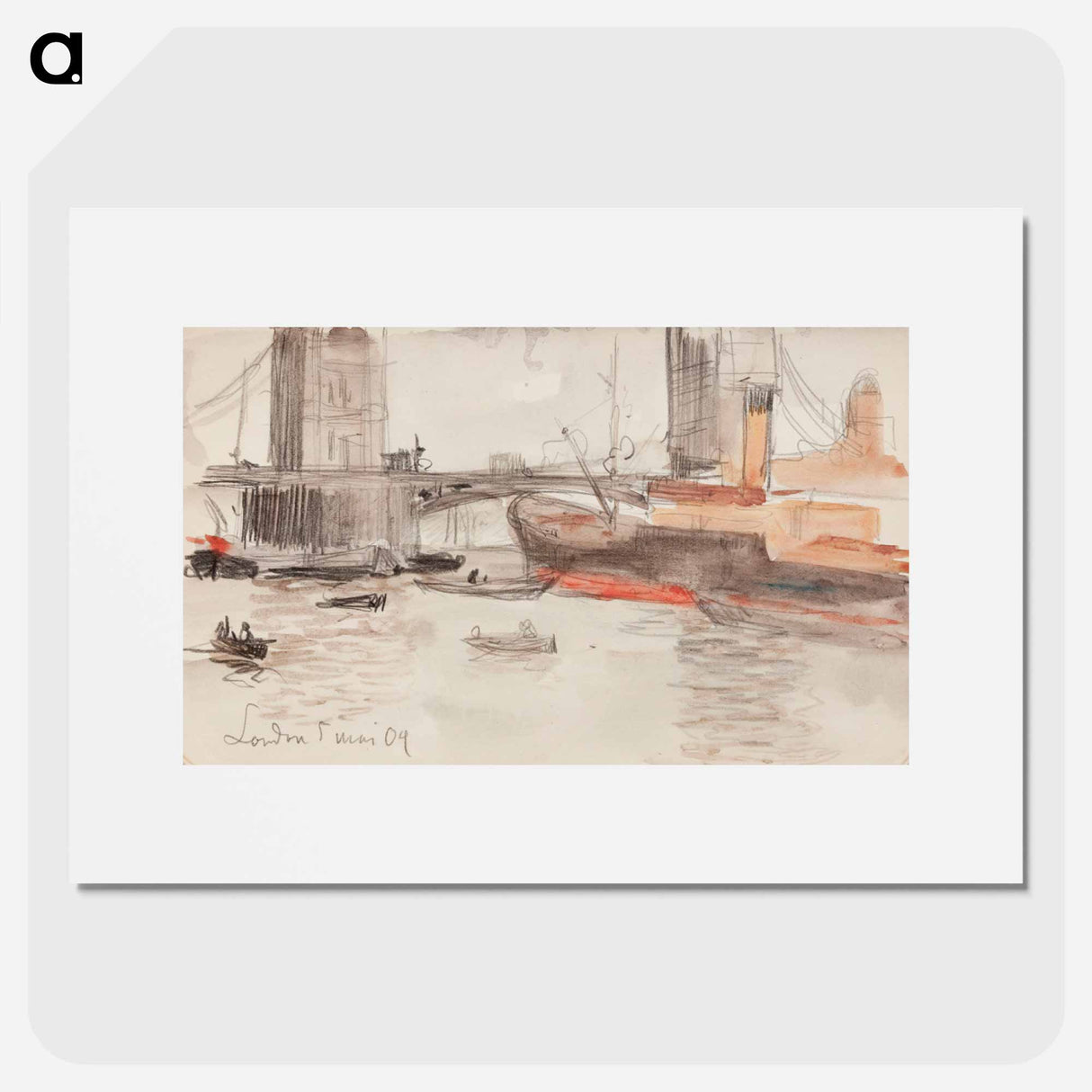 Londonpart of a sketchbook - アルバート エーデルフェルト Poster.