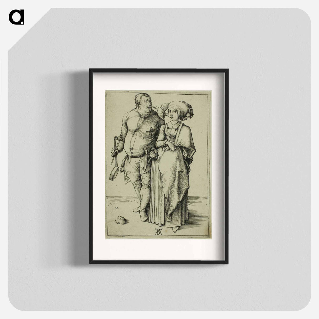 The Cook and his Wife - アルブレヒト デューラー Poster.