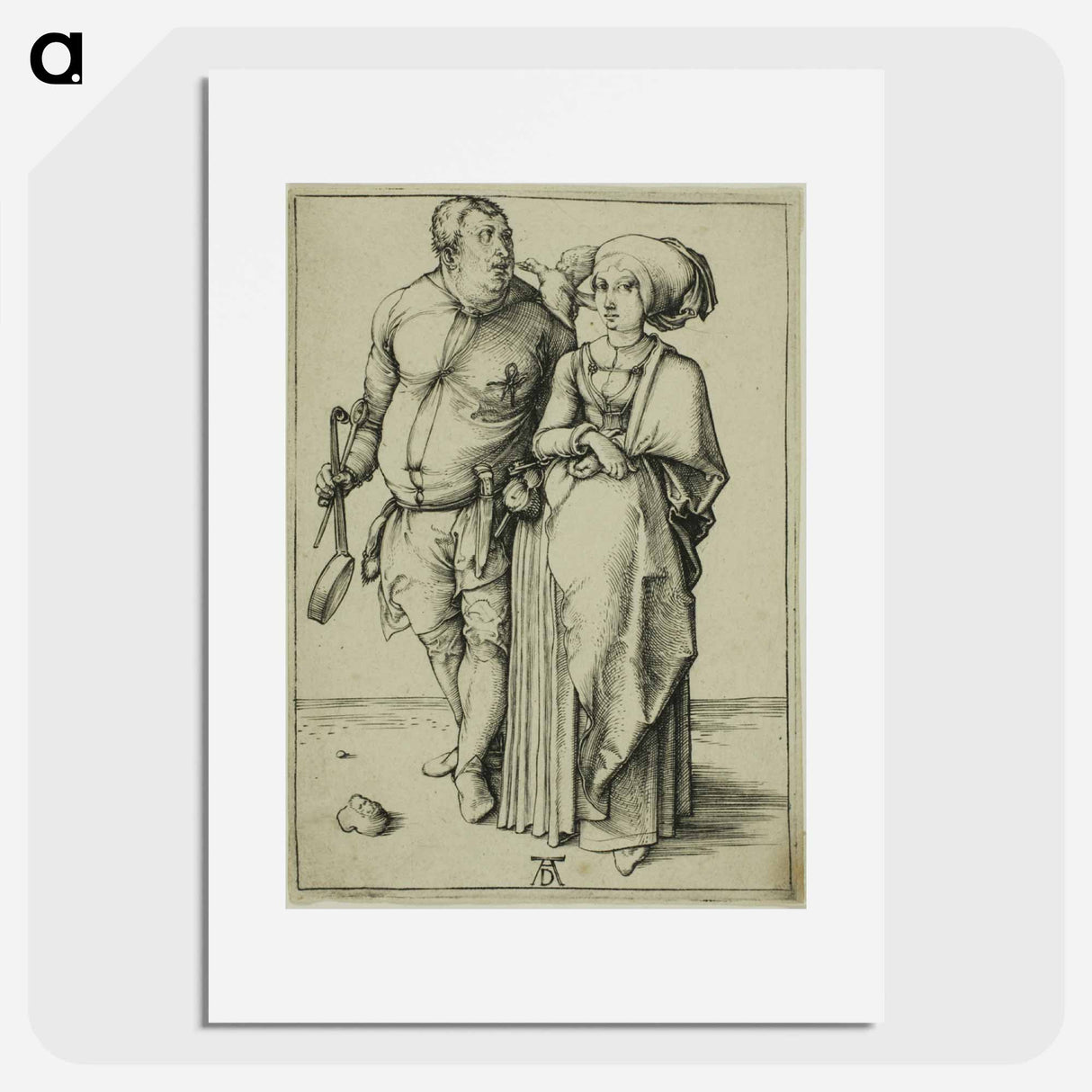 The Cook and his Wife - アルブレヒト デューラー Poster.