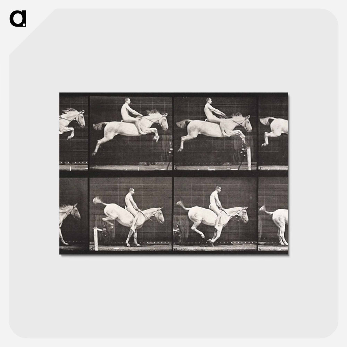 アートポストカード-Bareback Hurdle Jump
- エドワード マイブリッジ Postcard.