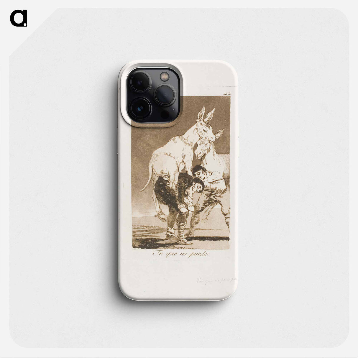 Thou Who Canst Not - Francisco de Goya Phone Case.