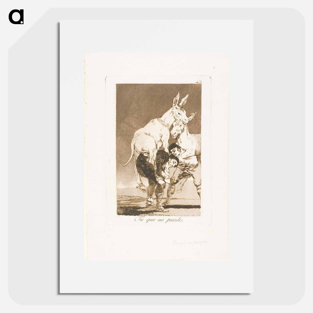 Thou Who Canst Not - フランシスコ デ ゴヤ Poster.