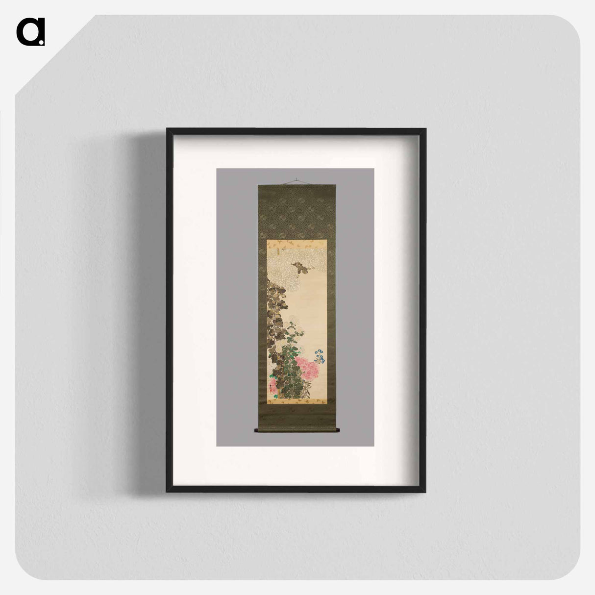 Chrysanthemums - 神坂 雪佳 Poster.