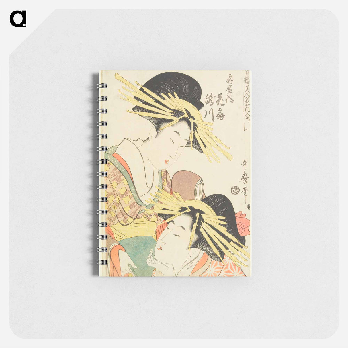 The Prostitutes Hanaōgi and Takigawa of the Ōgiya House - 喜多川 歌麿 Memo.