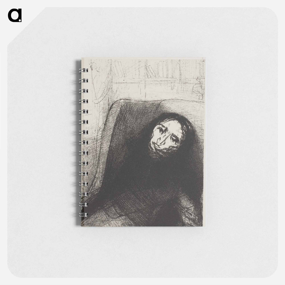 Des Esseintes, Frontispiece for A Rebours by J.K. Huysmans - オディロン ルドン Memo.