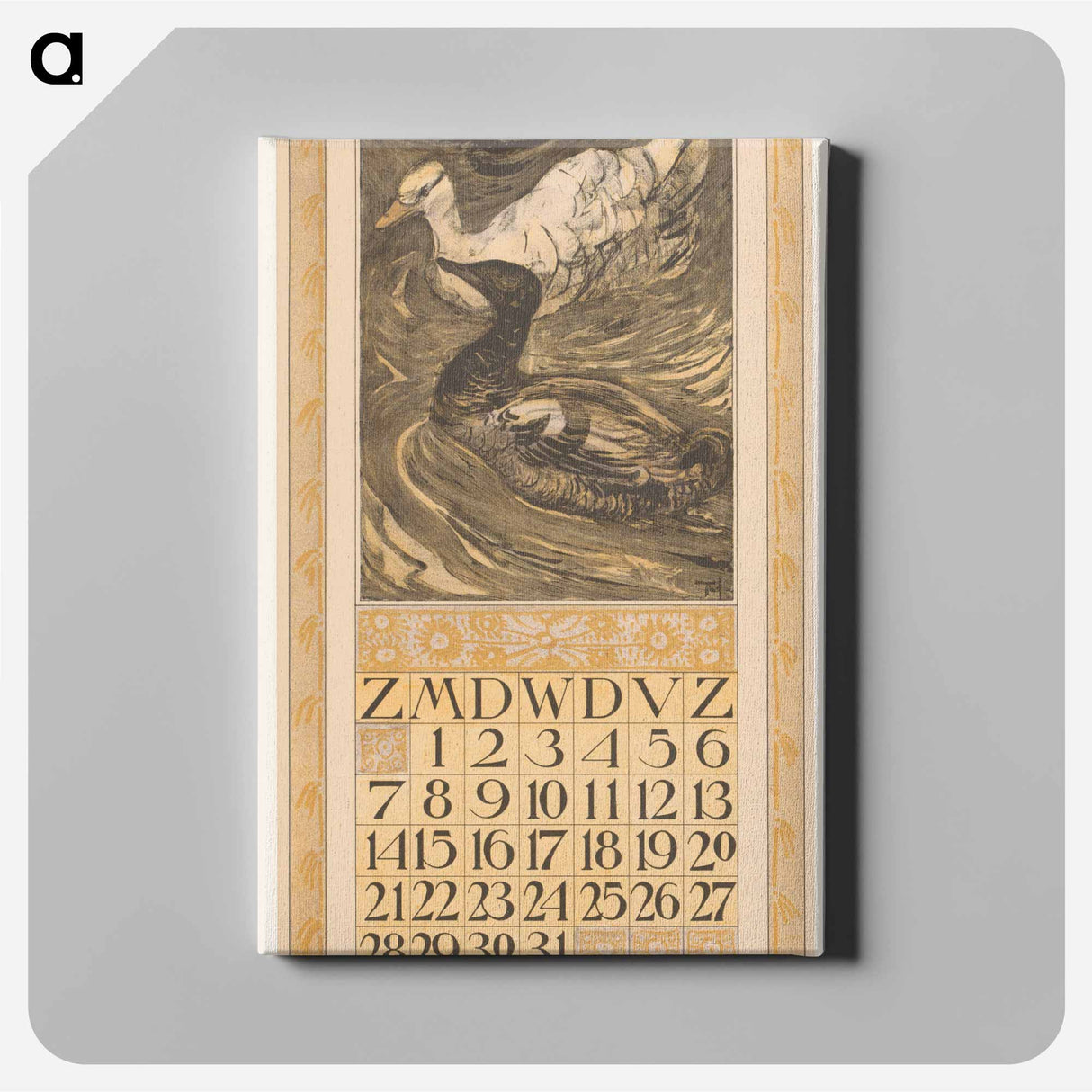 A calendar with a clear sky and a clear sky - Theo van Hoytema Canvas.