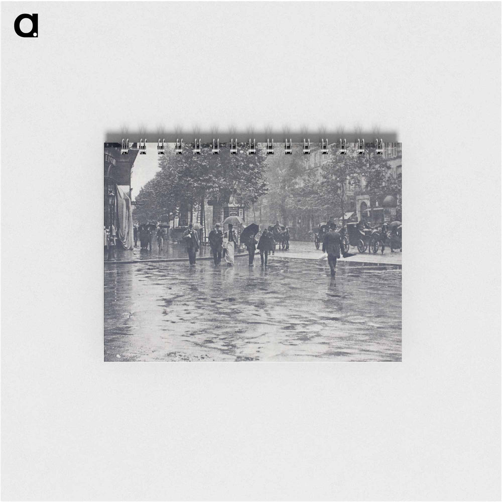 A Wet Day on the Boulevards, Paris - アルフレッド スティーグリッツ Memo.